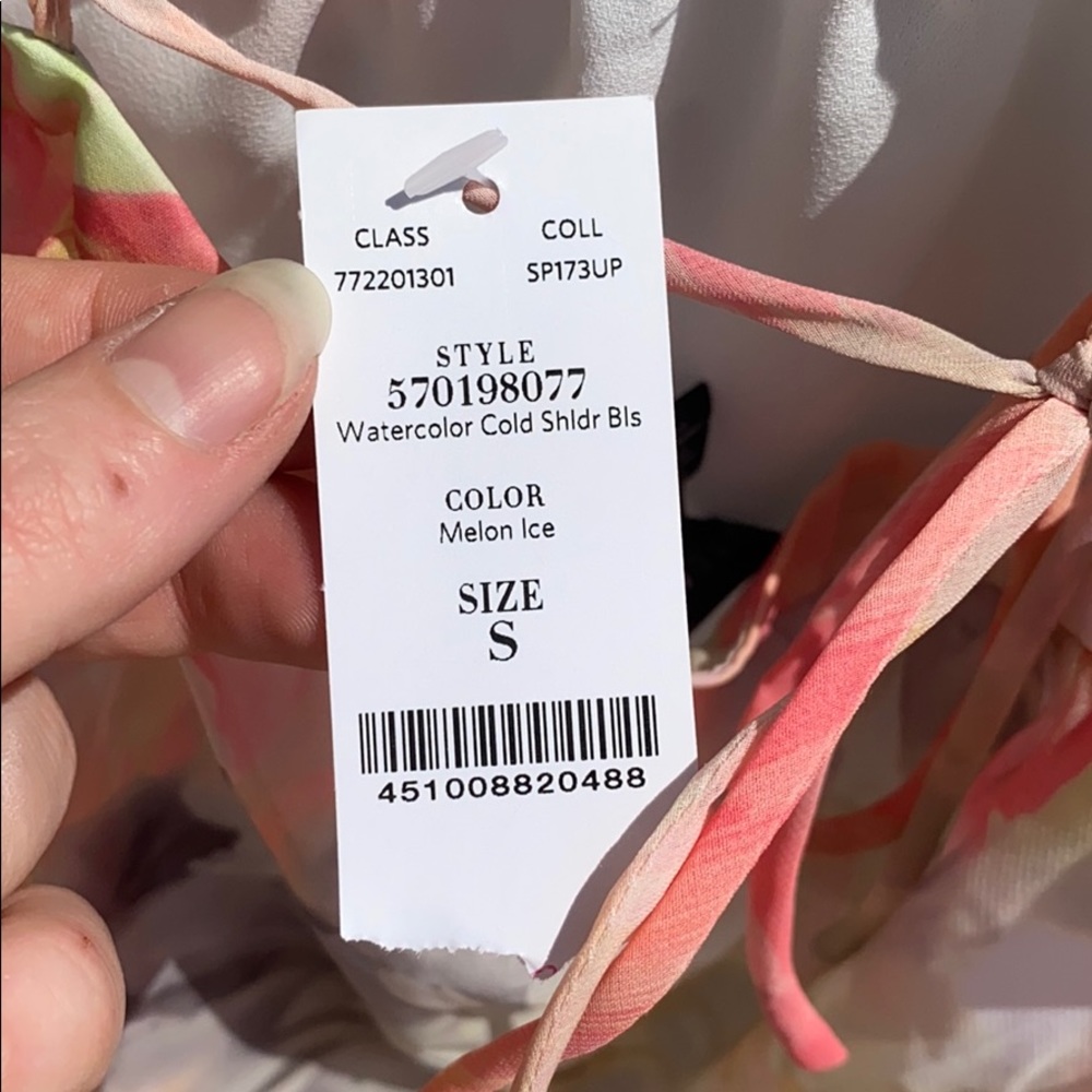 WHBM Cold-Shoulder Top - Picture 4 of 4